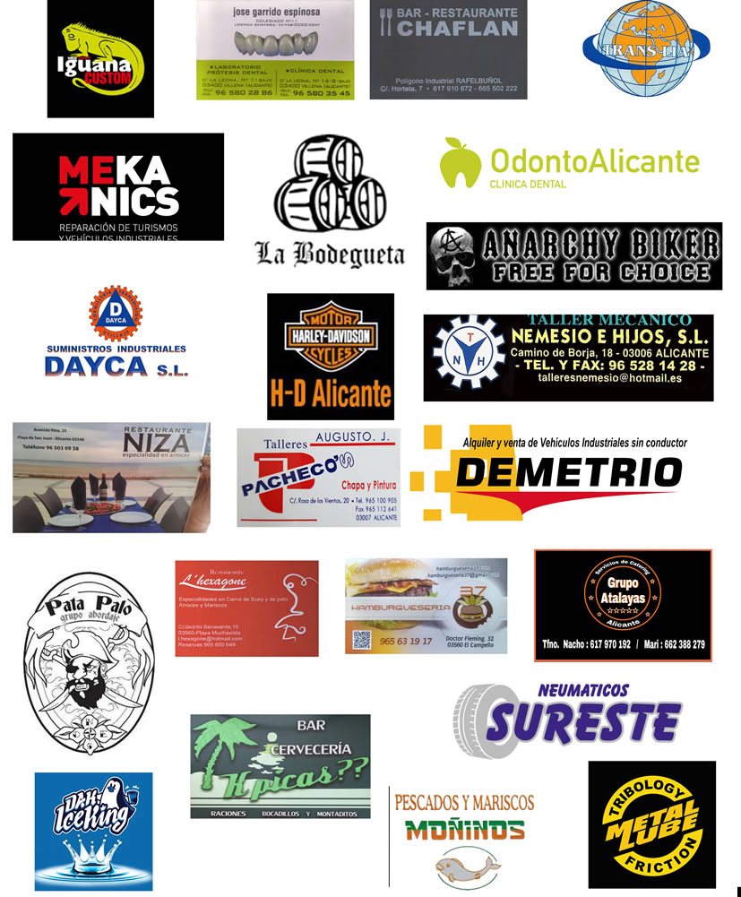 Patrocinadores Harley Davidson Club Alicante